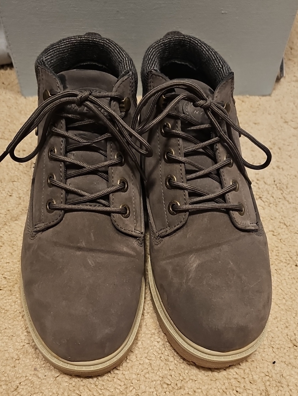 Womens LUGZ Boots Suede Dark Brown/Grey Size 10